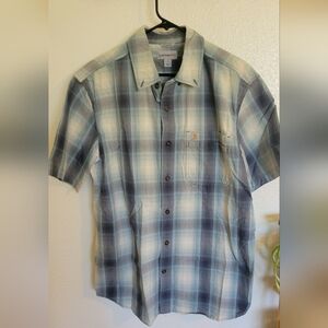 Carhartt Short Sleeve Plaid shirt, Size Large
